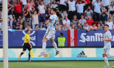 Cinco gols da vitória da Argentina por 5 a 0 sobre a Estônia saíram da eficiência do craque argentino. No total, ele chegou aos 86 gols