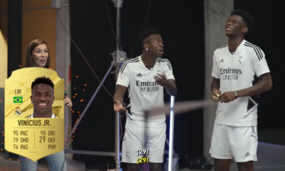 Atacante do Real Madrid fez parte do desafio com outros atletas do clube para conhecer avaliação geral no simulador da EA Sports