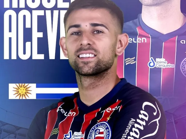 O volante Nicolás Acevedo é uma das contratações já anunciadas pelo Bahia para a disputa das competições na temporada 2023