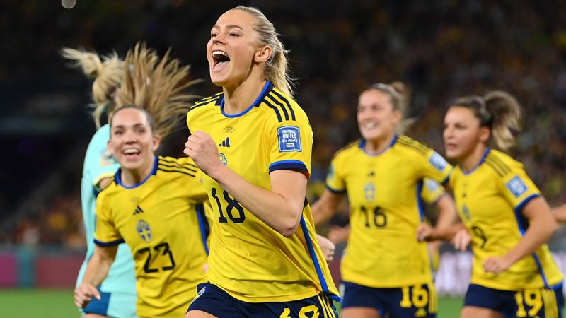 Com gols marcados por Rolfo e Asllani, a Suécia venceu a Austrália pela disputa do torneio