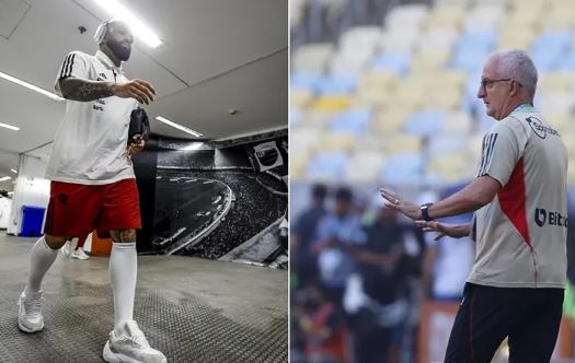 Jogador do Flamengo, Gabigol, paralisou a entrevista realizada pelo técnico do São Paulo