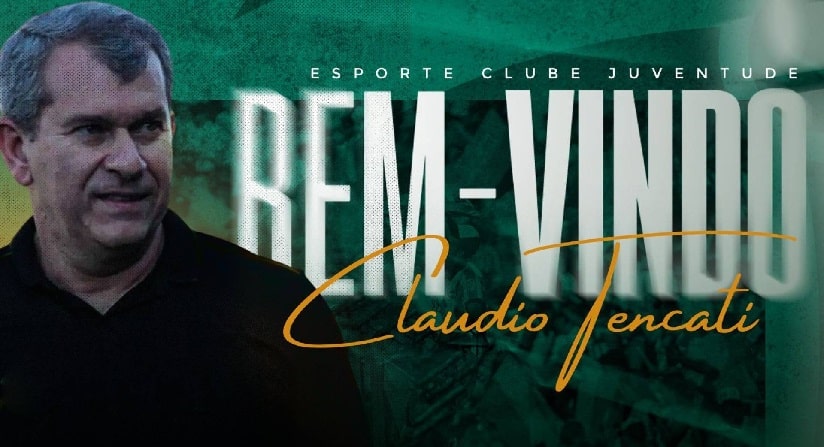 Juventude anuncia Cláudio Tencati como novo treinador em 2025